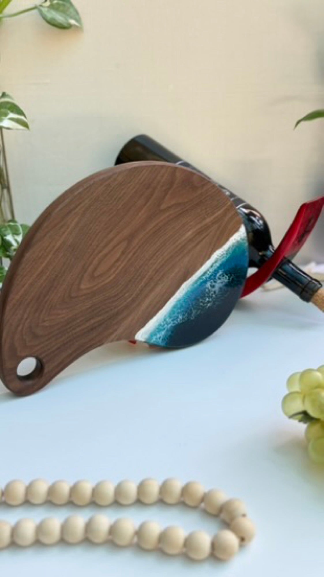 Mango Shaped Ocean Resin Cheese Board