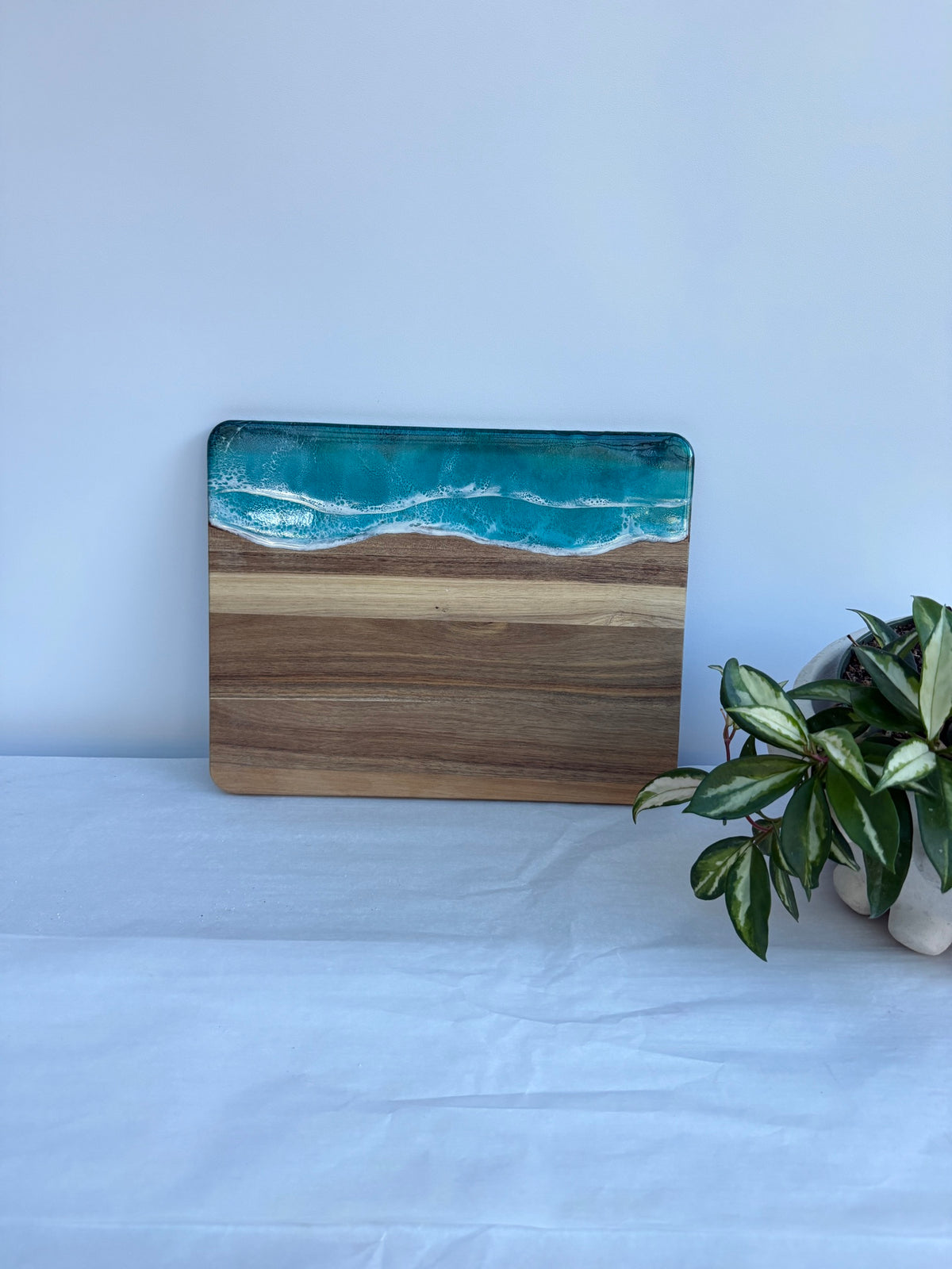 11 x 14 Inch Rectangle Ocean Resin Board
