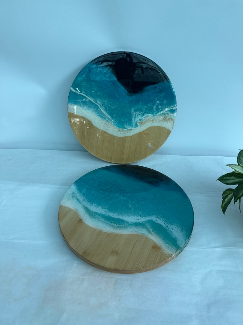 14 Inch Ocean Resin Lazy Susan