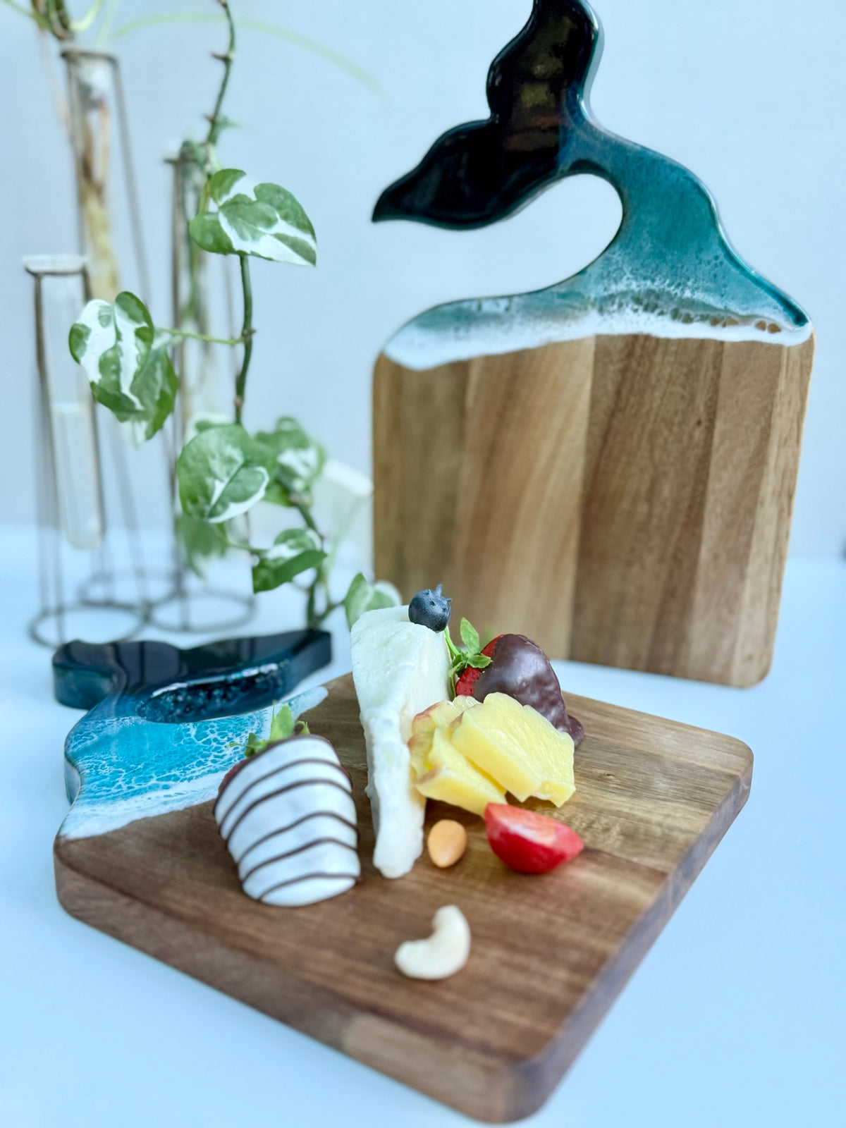 Whale Tail Ocean Resin Board