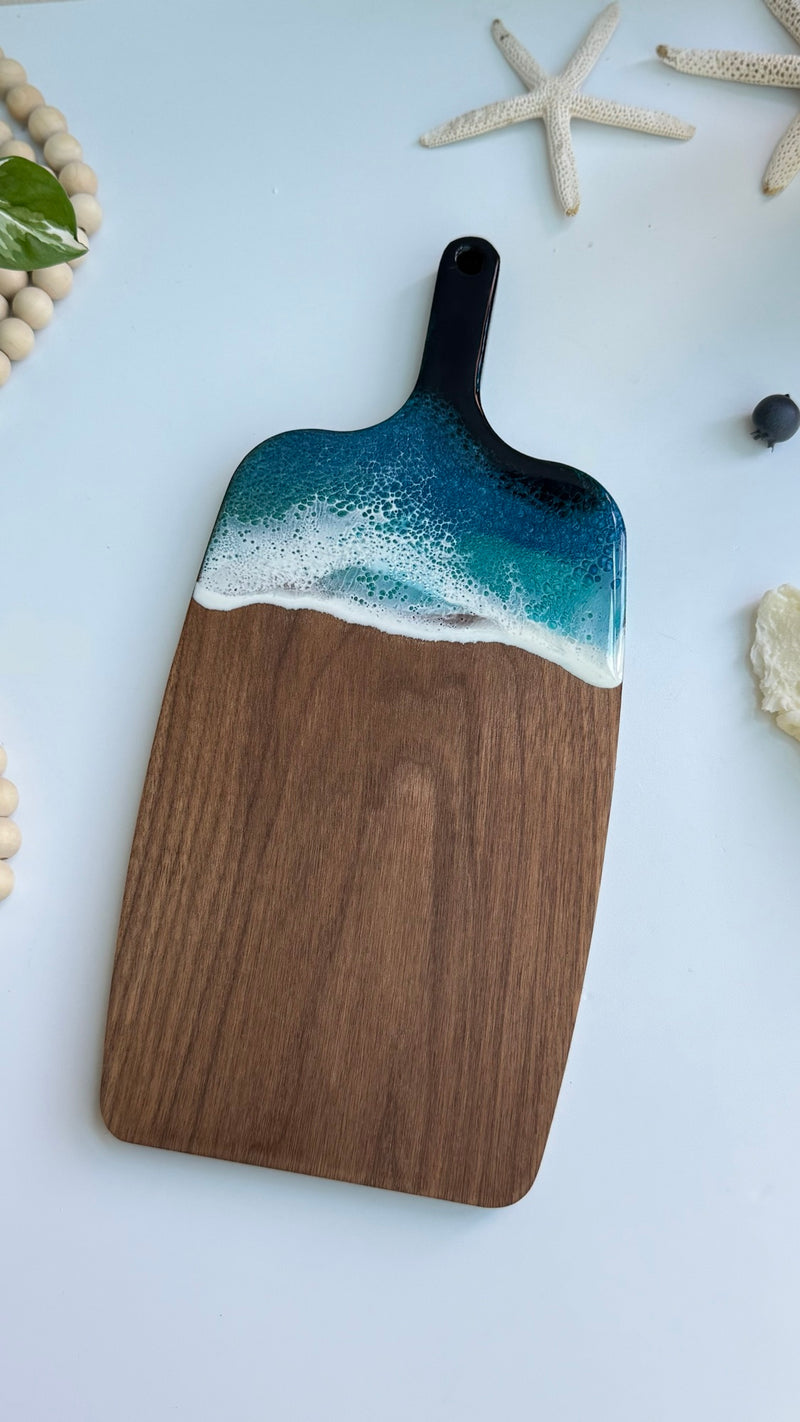 Wine Bottle Shaped Ocean Resin Board