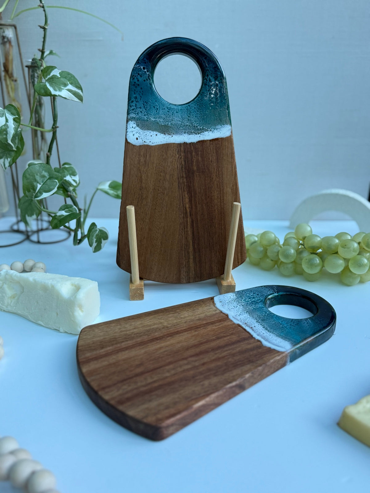 Mini Triangle Ocean Resin Cheese Board