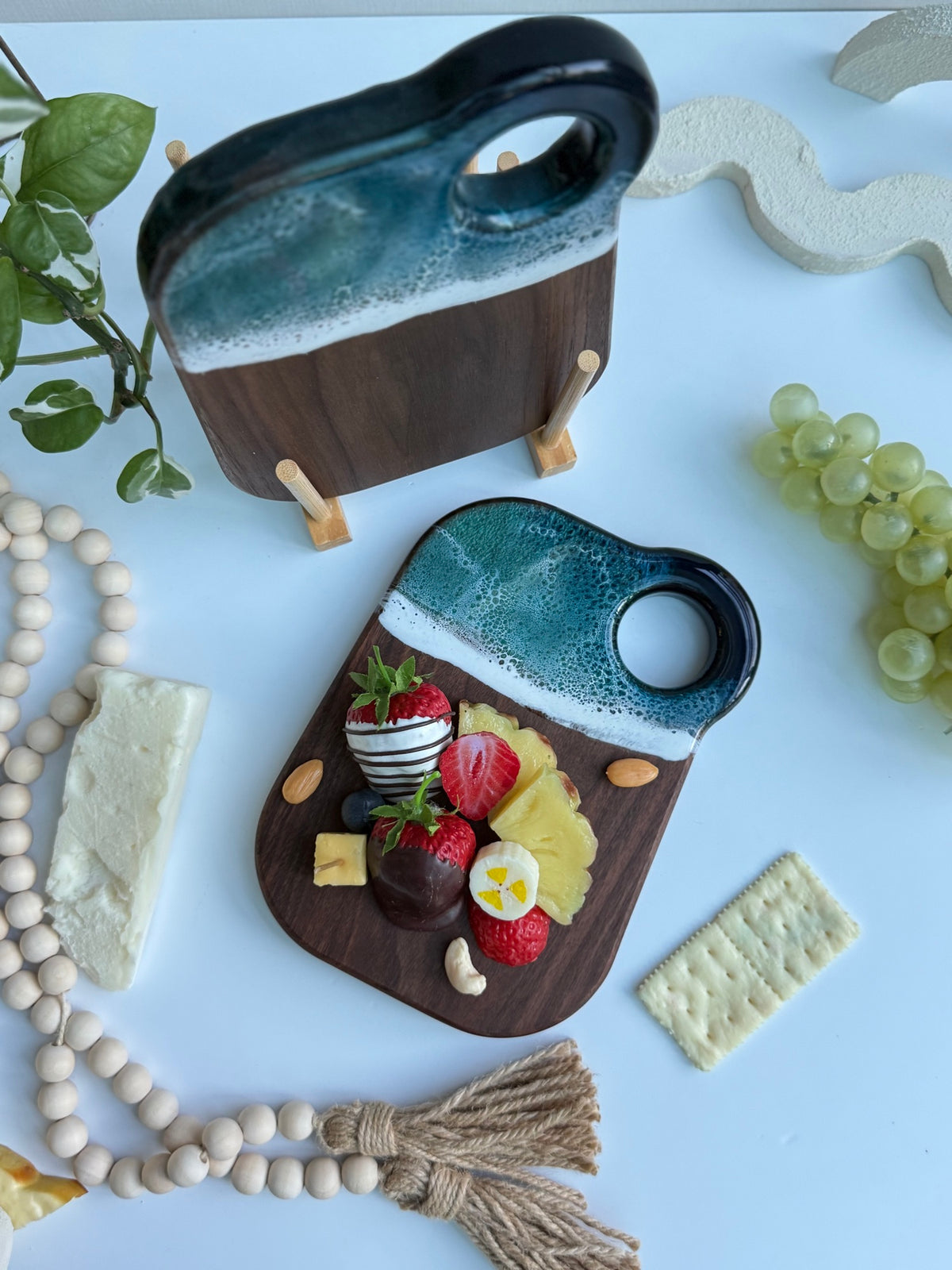 Mini Rectangle Ocean Resin Board