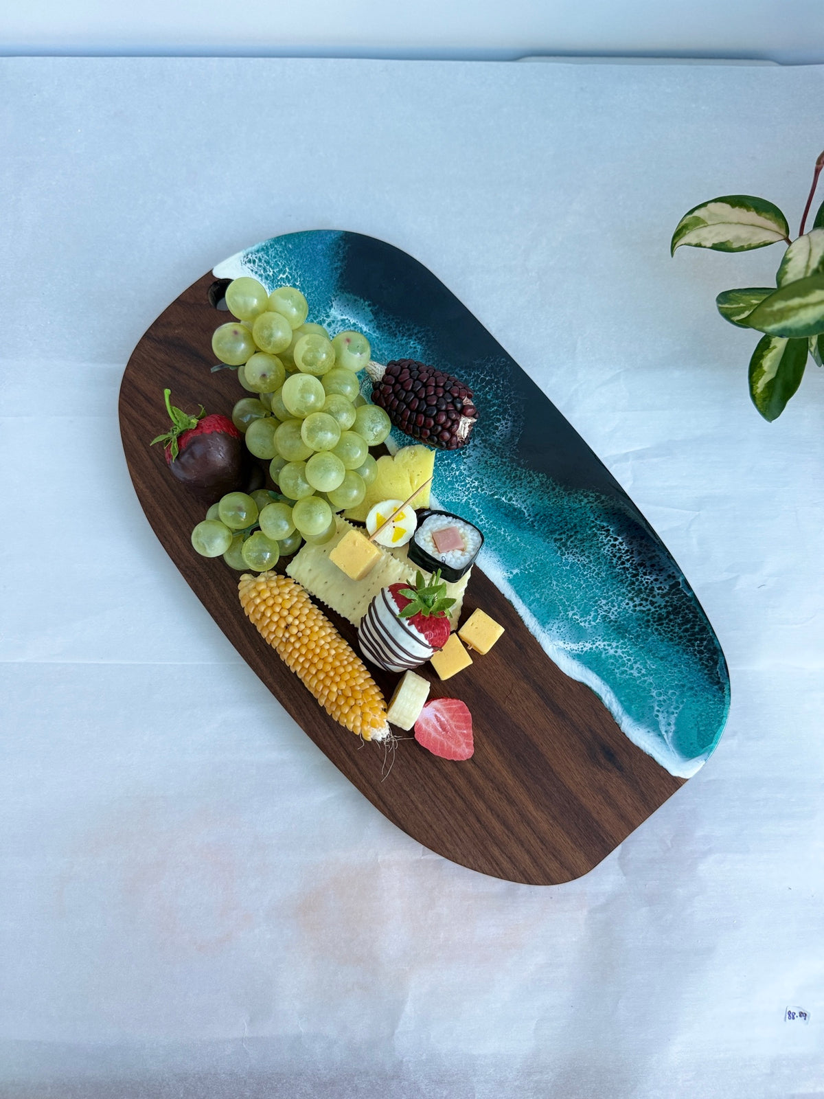 Long Oval Ocean Resin Board