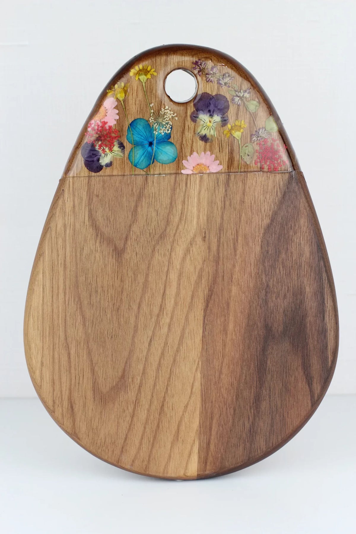 Avocado shaped Floral Cheese Board