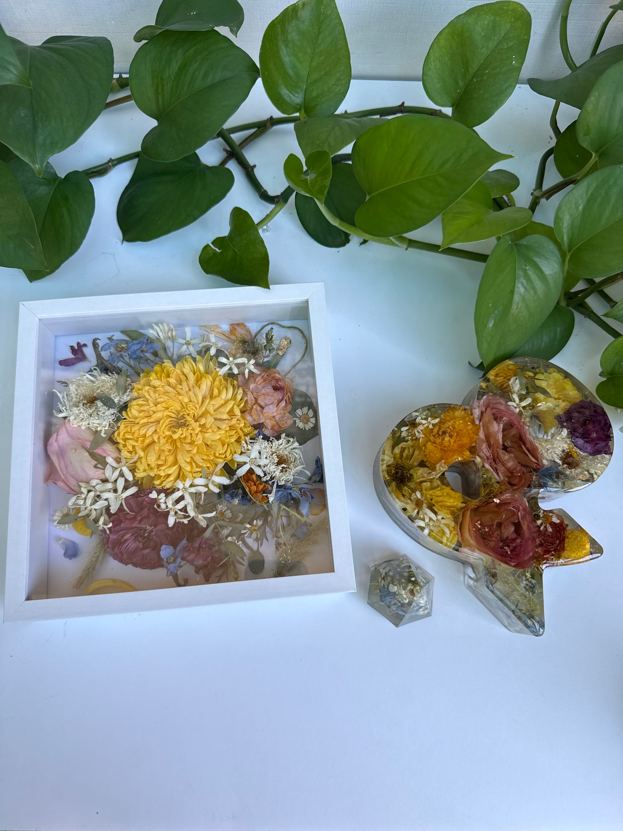 Wedding flower keepsake gift set