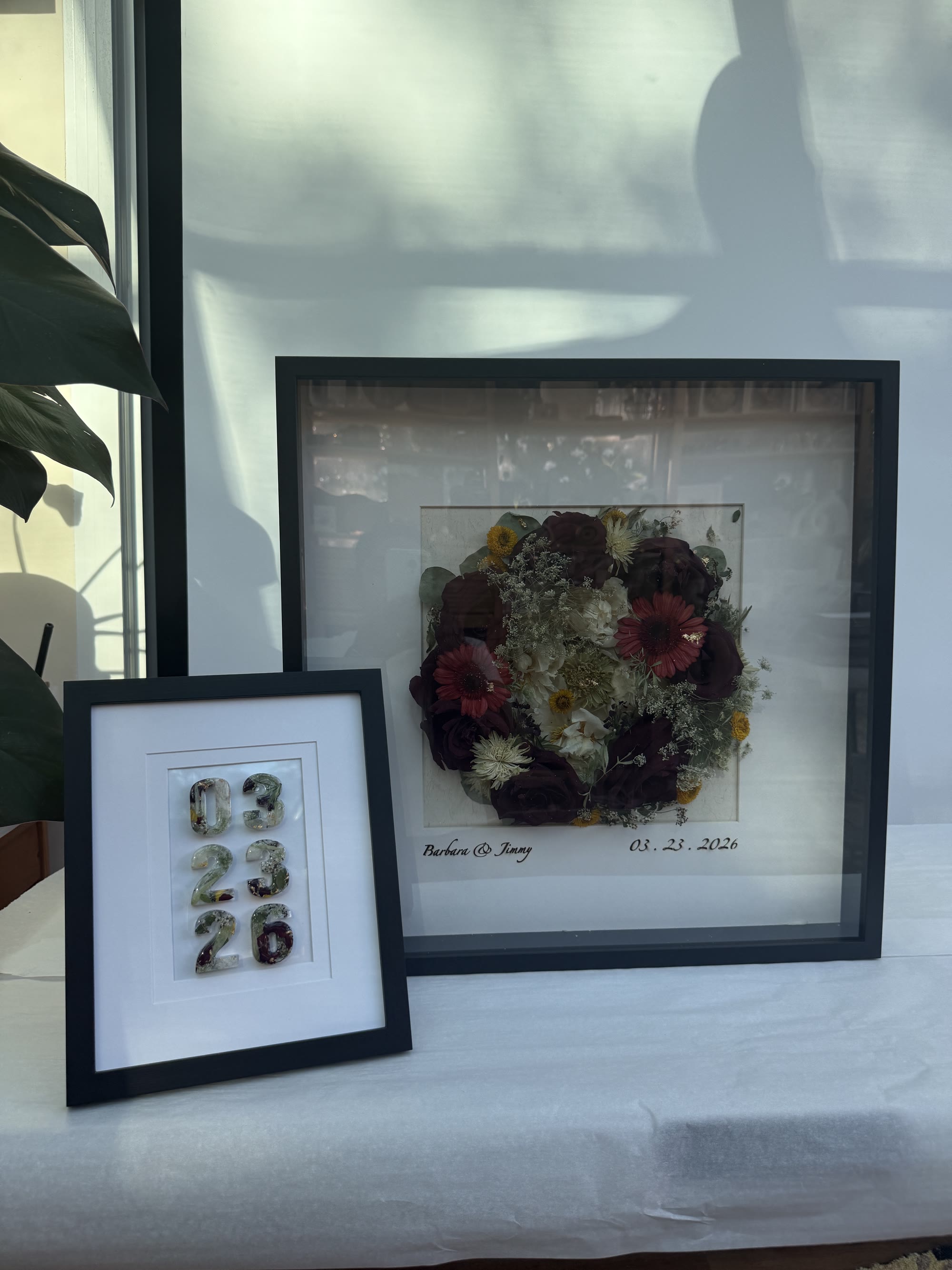 Wedding flower preservation set