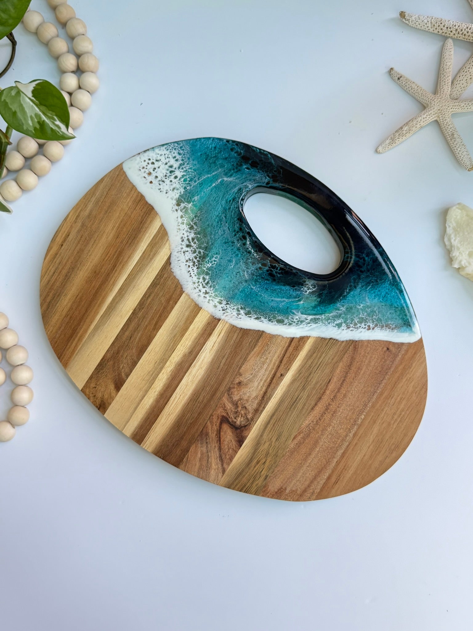 Ocean resin artwork